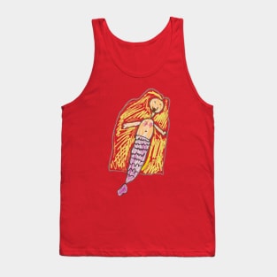 baby art mermaid Tank Top